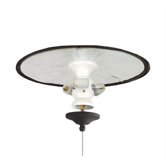 Belleria Three Light Ceiling Fan Light Fitter For Wet Locations