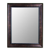 Cameo Collection Mirror in Espresso Walnut with Walnut Liner