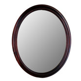 Traditional Series Oval Mirror in Cherry
