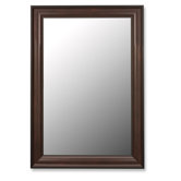 Traditional Mirror in Mahogany Black