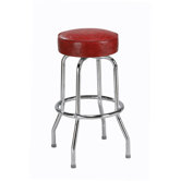 Steel Ring 30" Backless Metal Swivel Barstool