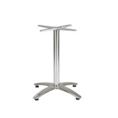 Silver Finish Table Base with Custom Table Top
