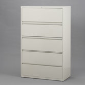 42" Wide 5 Drawer Lateral File Cabinet