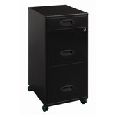 3-Drawer Organizer Mobile File Cabinet