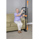Security Pole and Curve Grab Bar