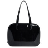 Patent Leather Large 3-Way-Zip Laptop Tote
