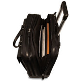 Generations Lite 17" Laptop Compatible Rolling Briefcase in Black