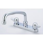 Double Handle Centerset Kitchen Faucet with 6" Centers