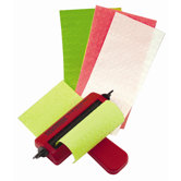 6 Piece Paper Crimpers in Metal Rack