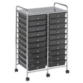 20-Drawer Double-Wide Mobile Organizer