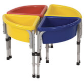 4 Station Sand & Water Center w/ Lids - Round