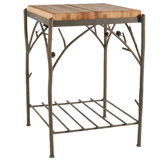 Prep Table with Butcher Block Top