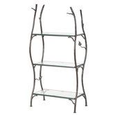 Sassafras 3-Tier Double Width Standing Tile Shelf