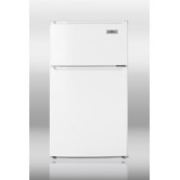 32" x 18.75" Refrigerator Freezer with Crisper Cover Glass Type in White