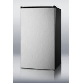 33.5" x 18.75" Refrigerator Freezer with Shelf Wire Type in Black