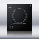 One Burner Electric Cooktop in Black