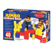 40-pc Jumbo Cardboard Building Blocks