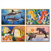 Sea Life in a Box Wooden Jigsaw Puzzle