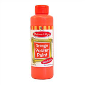 Orange Poster Paint Bottle
