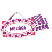 Hearts Door Plaque