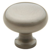 Classic Round Cabinet Knob in Satin Nickel