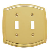 Colonial Design Double Toggle Switch Plate
