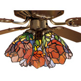 5" W Tiffany Iris Fan Light Shade