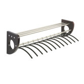 Mode Wood Wall Coat Rack in Mahogany
