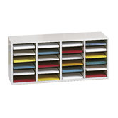 Adjustable Literature Organiser with 24 Compartments
