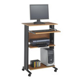 MUV Stand Up Workstation Fixed Height in Medium Oak