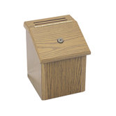 Wooden Suggestion Box in Medium Oak