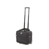 Business Rolling Laptop Briefcase in Black