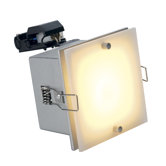 Frame Dista MR16 Recessed Wall Light in Silver Grey