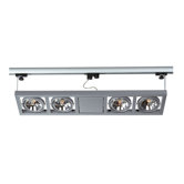 Aixlight Kardatrack Track System for 3-Phase Track in Silver Grey