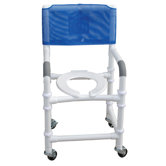 Standard Deluxe Knocked Down Shower Chair with Optional Accessories