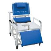 Bariatric Reclining Shower Chair and Optional Sliding Footrest