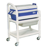 Hydration Cart with 48 Quart Ice Chest and Side Panels