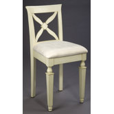 24" Bar Stool in Distressed White