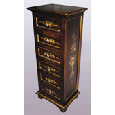 Six Drawer Cabinet in Dark Brown