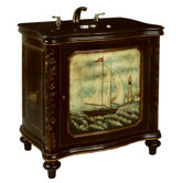 33" Naval Themed Vanity with Sink
