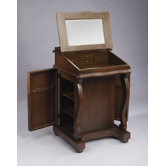 Two Door Jewelry Cabinet in Dark Brown