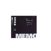 Memoboard in Schwarz