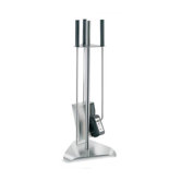 Chimo 4 Piece Fireplace Set With Triangle Base
