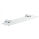 Duo Polished Wall-Mounted Glass Shelf