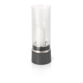 Piedra Hurricane Lamp with Candle