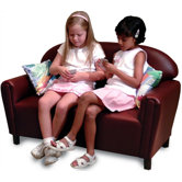 Vinyl Funky Overstuffed Child Sofa