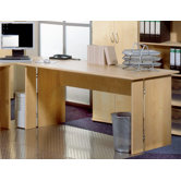 Schreibtisch "Power" mit Wange und Kabeldurchlass