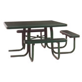 3-Seat ADA Square Picnic Table with Diamond Pattern