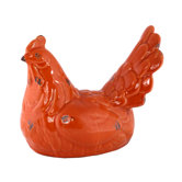 Ceramic Chicken Figurine