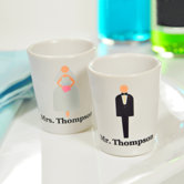 Custom Bride and Groom Shot Glass(Set of 2)